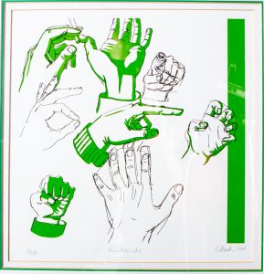 Dr. H.F. Visser hands